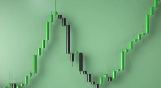 الشموع اليابانية الايجابية